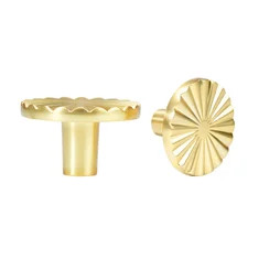 Lot de 2 boutons de meuble Julian, laiton mat, Diam. 38mm