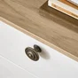 Bouton de meuble Simon zamak laiton vieilli diam.35,5 mm