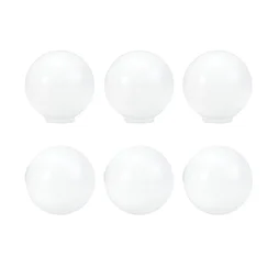 Lot de 6 boutons de meuble Olavi, plastique blanc, Diam. 28 mm