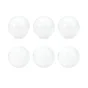 Lot de 6 boutons de meuble Olavi, plastique blanc, Diam. 28 mm