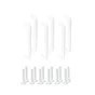 Lot de 6 poignées de meuble Soa, plastique blanc, Diam. 96 mm