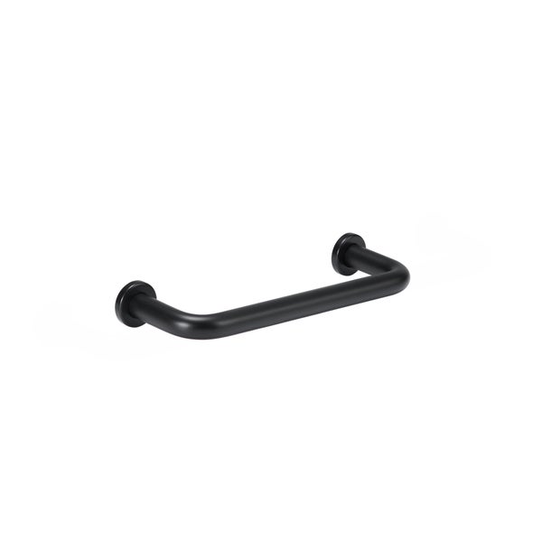 Poignée de meuble Sasha, zamak noir mat, Diam. 96 mm