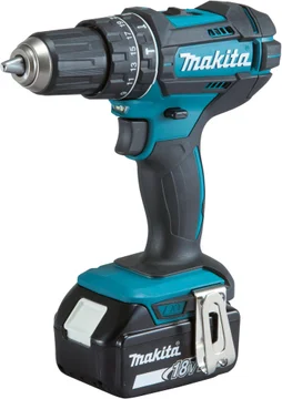 Perceuse à percussion 18 V MAKITA Dhp482sfe, 62 Nm + 2 batteries