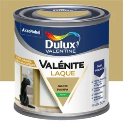 Peinture boiserie jaune pampa satin DULUX VALENTINE 0.125l