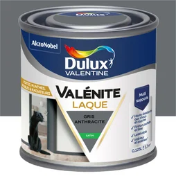Peinture boiserie gris anthracite satin DULUX VALENTINE 0.125l