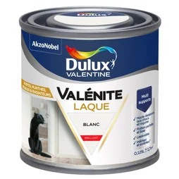 Peinture boiserie blanc brillant DULUX VALENTINE 0.125l