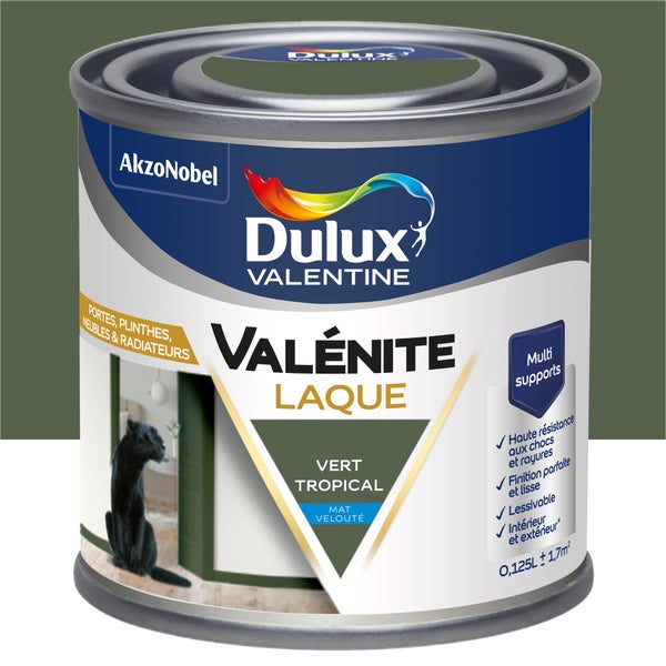 Peinture boiserie vert tropical mat DULUX VALENTINE 0.125l