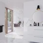 Carrelage sol / mur effet marbre blanc Casablanca l.60 x L.120 cm ARTENS