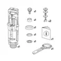 Mecanisme chasse d'eau a etrier 3/6l equation