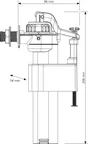 Robinet flotteur alimentation laterale 3/8 1px