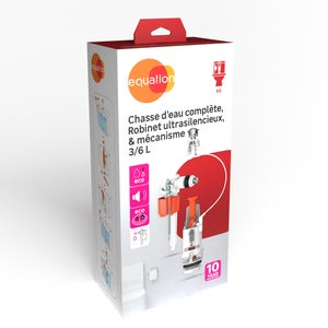 Kit chasse d'eau a cable silencieux 3/8 equation