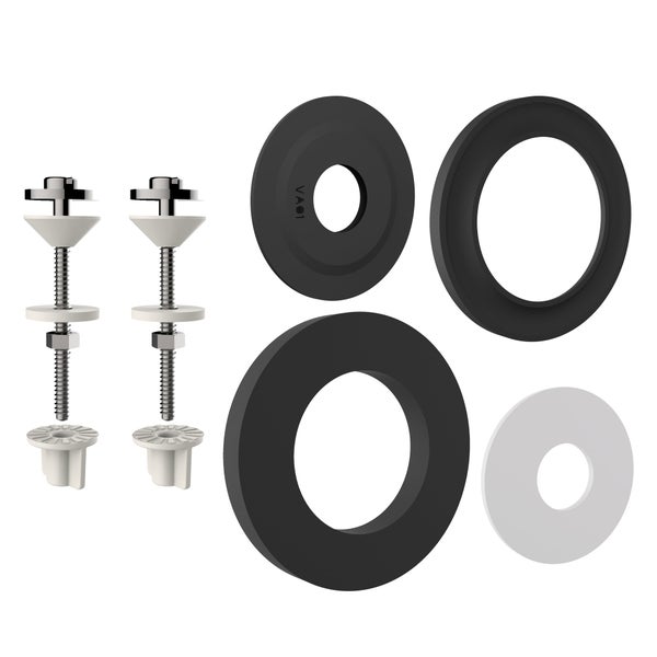 Kit de fixation et reparation pour reservoir et mecanisme wc equation