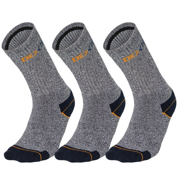 Lot de 3 paires de chaussettes hautes 43-46 DEXTER gris