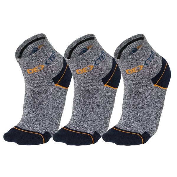 Lot de 3 paires de chaussettes basses 43-46 DEXTER gris