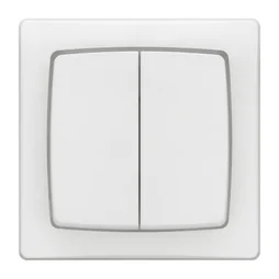 Double interrupteur va-et-vient saillie complet, LEGRAND Asl, blanc