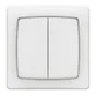 Double interrupteur va-et-vient saillie complet, LEGRAND Asl, blanc
