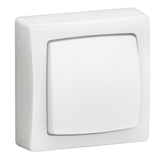 Poussoir saillie complet, LEGRAND Asl, blanc