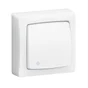Interrupteur va-et-vient saillie à voyant, lumineux complet, LEGRAND Asl, blanc