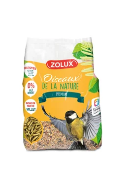 Mélange oiseaux du jardin premium 3 riche en millet/insectes Zolux 2kg