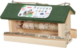 Mangeoire oiseaux du jardin bois 17mm hut xl 360x225x245mm vert Zolux