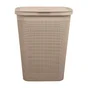 Panier à linge beige Linen l.46.3 x H.59.5 x P.36.3 cm SENSEA