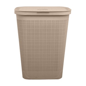 Panier à linge beige Linen l.46.3 x H.59.5 x P.36.3 cm SENSEA