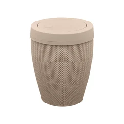 Poubelle de salle de bains 6 l beige SENSEA