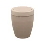 Poubelle de salle de bains 6 l beige SENSEA