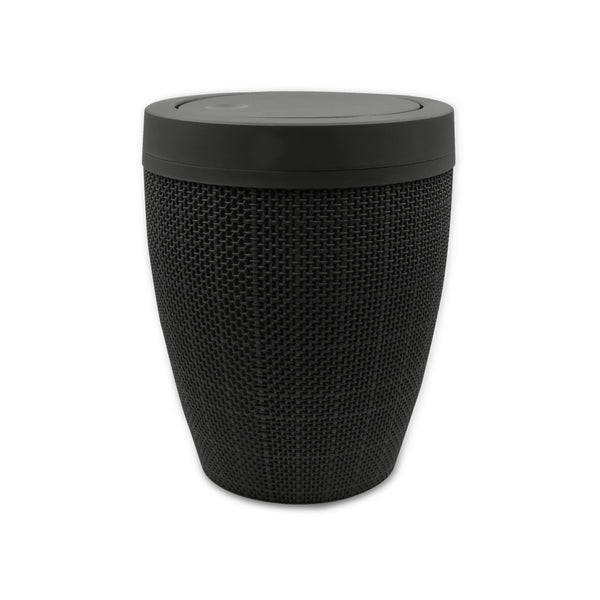 Poubelle de salle de bains 6 l noir SENSEA