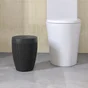 Poubelle de salle de bains 6 l noir SENSEA