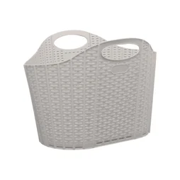 Panier à linge pliable beige, 40 litres, SENSEA