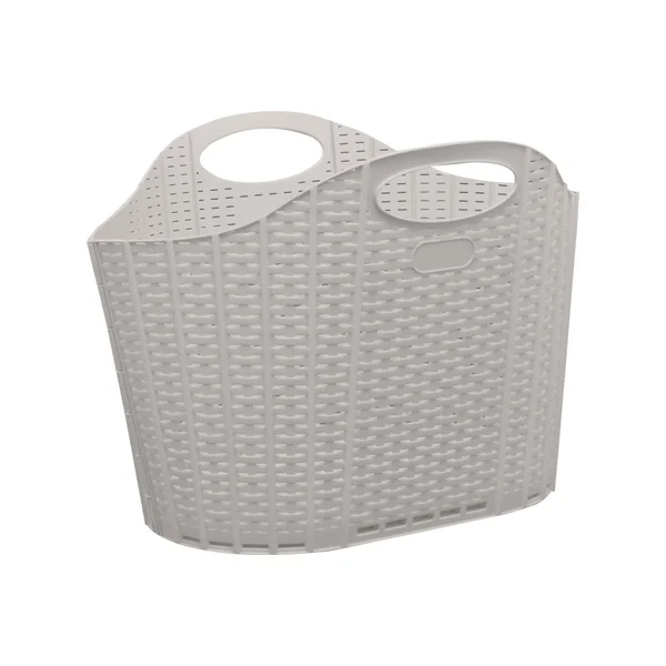 Panier à linge pliable beige, 40 litres, SENSEA