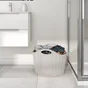 Panier à linge pliable beige, 40 litres, SENSEA