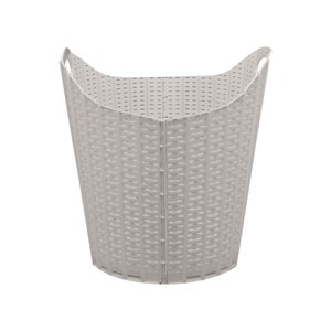 Panier à linge pliable beige, 40 litres, SENSEA