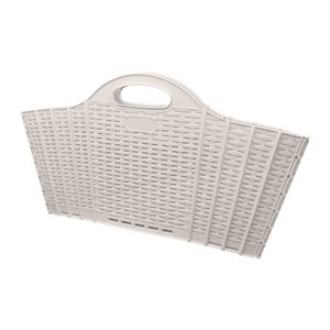 Panier à linge pliable beige, 40 litres, SENSEA