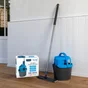 Balai à plat + seau gradué 2 compartiments + essoreur kit mains sèches