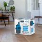 Balai à plat + seau gradué 2 compartiments + essoreur kit mains sèches