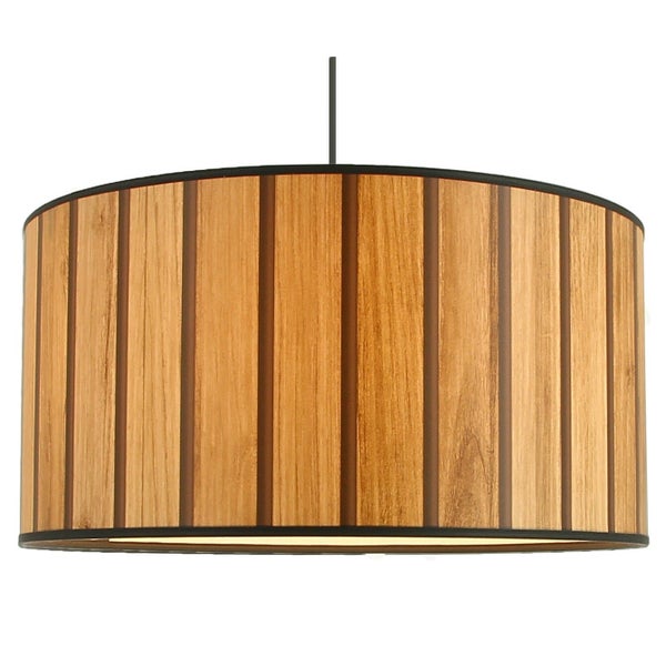Suspension Tasso, pvc, marron, Diam.38 cm, E27