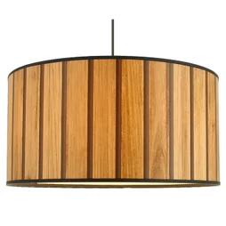 Suspension Tasso, pvc, marron, Diam.38 cm, E27