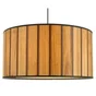 Suspension Tasso, pvc, marron, Diam.38 cm, E27