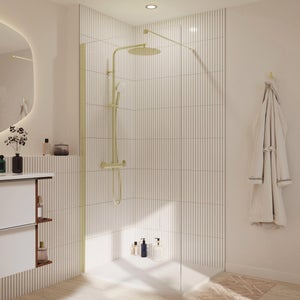 Paroi douche italienne Remix 70/140cm or kit SENSEA