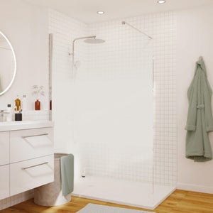 Paroi douche italienne Remix 70/140cm chromé kit SENDEA
