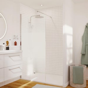 Paroi douche italienne Remix 70/140cm chromé kit SENDEA