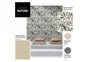 Papier peint vinyle intisse matisse tropical gris