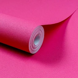 Papier peint vinyle intisse lisse mat fuschia inspire