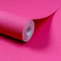 Papier peint vinyle intisse lisse mat fuschia inspire