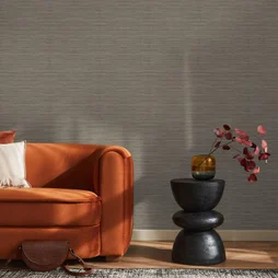 Papier peint intissé Effet paille orientale beige
