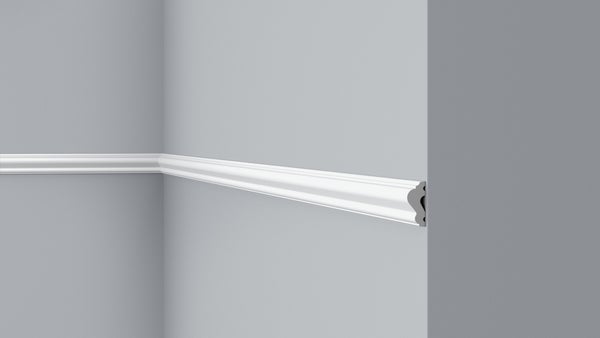 Cimaise en polymère haute densité CL4, 25 x 11 mm, lot de 2 x 2 m