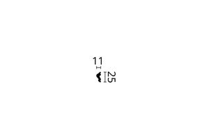 Cimaise en polymère haute densité CL4, 25 x 11 mm, lot de 2 x 2 m