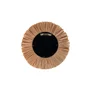 Miroir ethnique diamètre 17 cm raffia